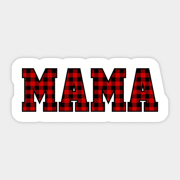Buffalo Check Mama Sticker by vintageinspired
